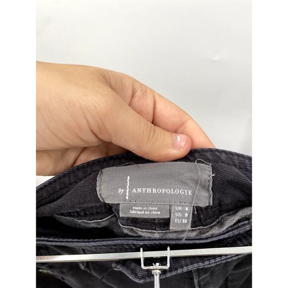 Anthropologie 0 grey Tapered Side Stripe Pants - Picture 5 of 8